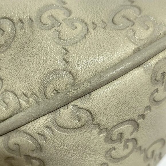 GUCCI Guccissima Cream Leather Shoulder Bag bran-462-090525 - Picture 5 of 8